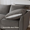 image:imageHONBAY Modular Sectional Sofa Velvet L Shaped Couch with Storage Ottoman Convertible Sectional Couch 4Seat Sofa with Reversible Chaise Grey