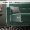 image:imageHONBAY Velvet Loveseat Sofa and Armchair Set 2 Piece Living Room Sofa Set Tufted 2Seats Sofa and Armchair Set with Wood Legs Emerald Green