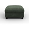image:imageHONBAY Modern Corduroy Ottoman Module Sofa Ottoman Bench with Storage BeigeGreen