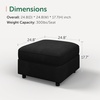 image:imageHONBAY Ottoman Module for Modular SectionalDark Blue  Hidden Storage SpaceEasy to AssemblyVelvet FabricBlack
