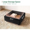 image:imageHONBAY Ottoman Module for Modular SectionalDark Blue  Hidden Storage SpaceEasy to AssemblyVelvet FabricBlack