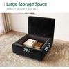 image:imageHONBAY Ottoman Module for Modular SectionalDark Blue  Hidden Storage SpaceEasy to AssemblyVelvet FabricBlack