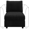 image:imageHONBAY Ottoman Module for Modular SectionalDark Blue  Hidden Storage SpaceEasy to AssemblyVelvet FabricBlack