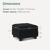 image:imageHONBAY Square Ottoman Module for Modular Sectional Sleeper Sofa Black  Storage Ottoman Footrest Seat Cube Modular DesignBlack