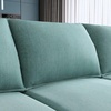 image:imageHONBAY Modern Fabric Middle Module for Modular Sofa Customizable Sectional Sofa Couch Accent Armless Chair Aqua Blue