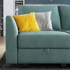 image:imageHONBAY Side Armrest Module for Modular Sofa Pair of Armrests for Sectional Modular Couch Aqua Blue