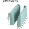 image:imageHONBAY Side Armrest Module for Modular Sofa Pair of Armrests for Sectional Modular Couch Aqua Blue